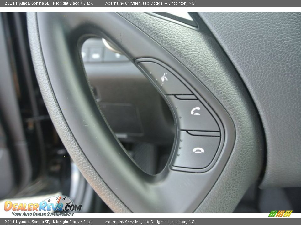 2011 Hyundai Sonata SE Midnight Black / Black Photo #14
