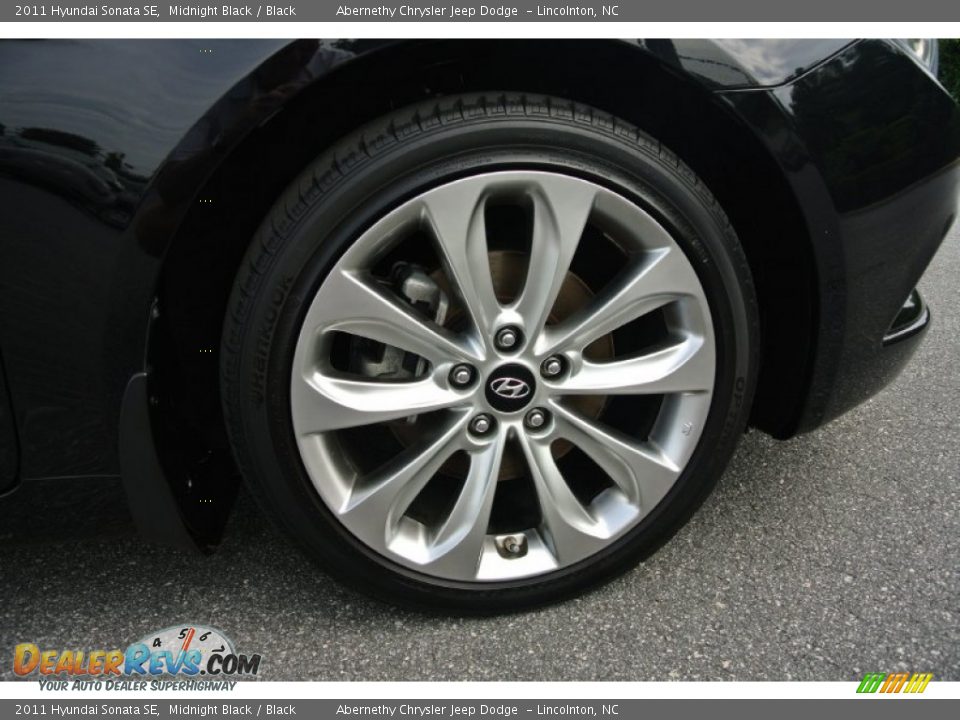 2011 Hyundai Sonata SE Midnight Black / Black Photo #21
