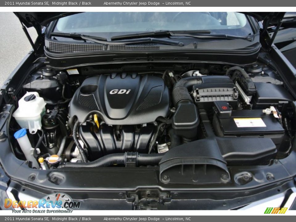 2011 Hyundai Sonata SE Midnight Black / Black Photo #22