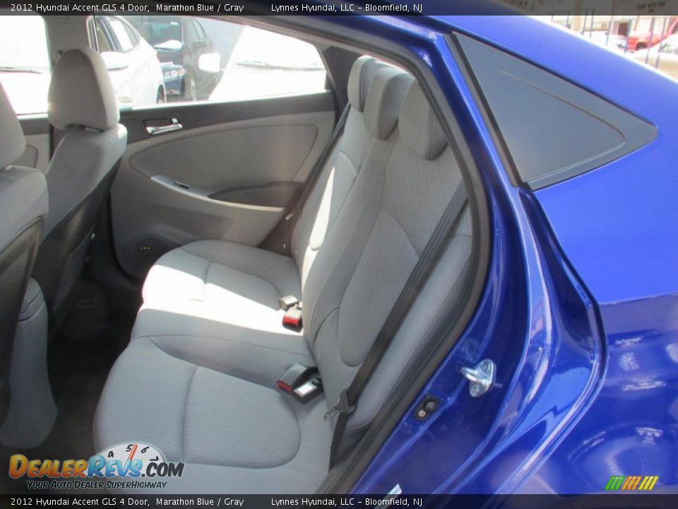 2012 Hyundai Accent GLS 4 Door Marathon Blue / Gray Photo #9