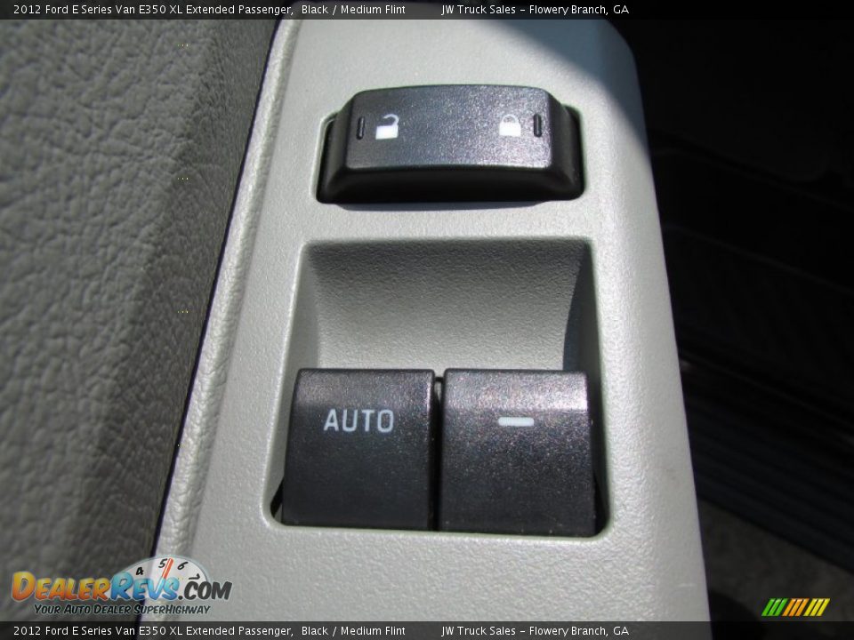 2012 Ford E Series Van E350 XL Extended Passenger Black / Medium Flint Photo #16