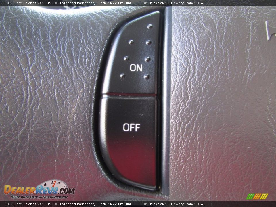 2012 Ford E Series Van E350 XL Extended Passenger Black / Medium Flint Photo #20