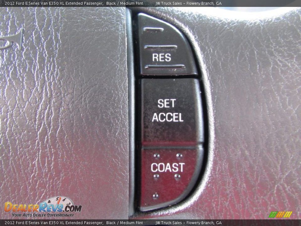 2012 Ford E Series Van E350 XL Extended Passenger Black / Medium Flint Photo #21