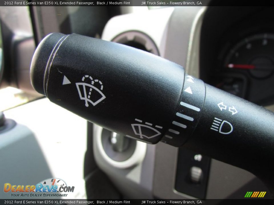 2012 Ford E Series Van E350 XL Extended Passenger Black / Medium Flint Photo #22