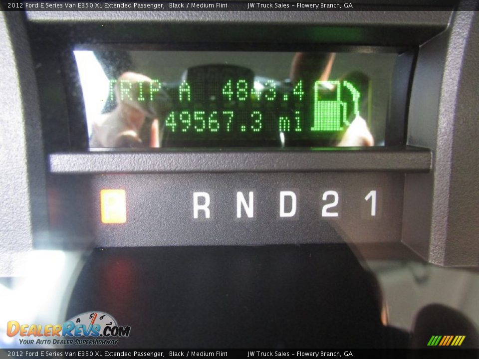 2012 Ford E Series Van E350 XL Extended Passenger Black / Medium Flint Photo #25