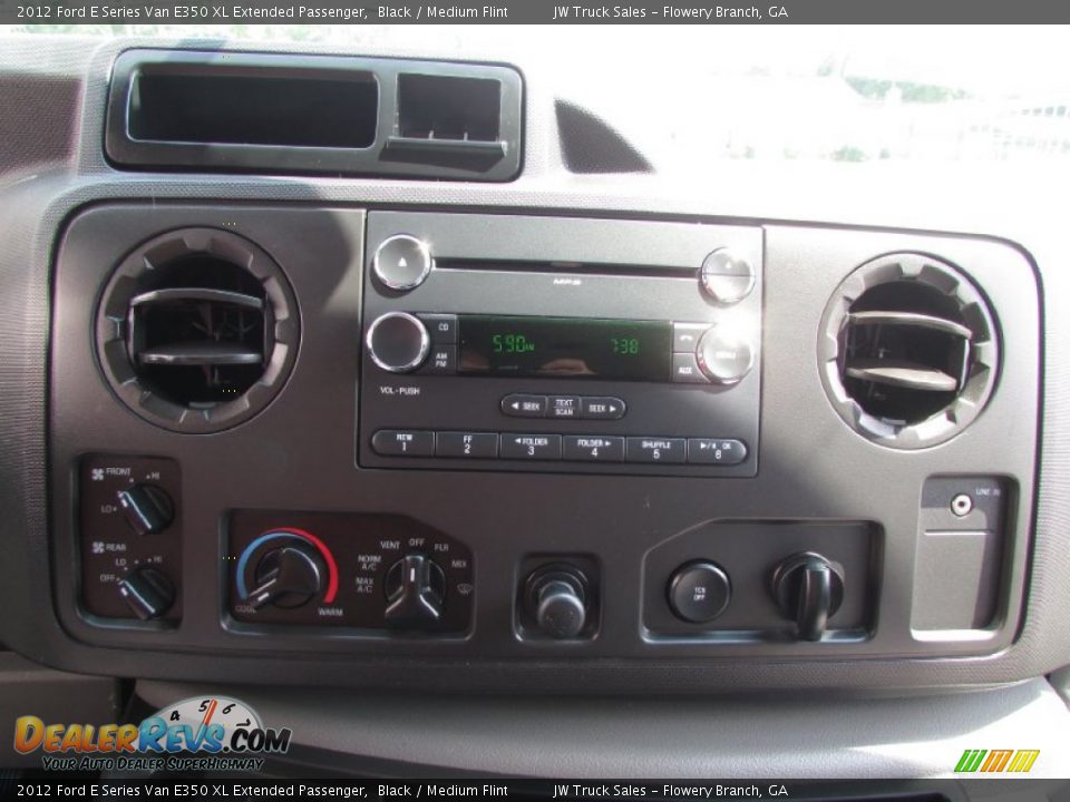 2012 Ford E Series Van E350 XL Extended Passenger Black / Medium Flint Photo #26