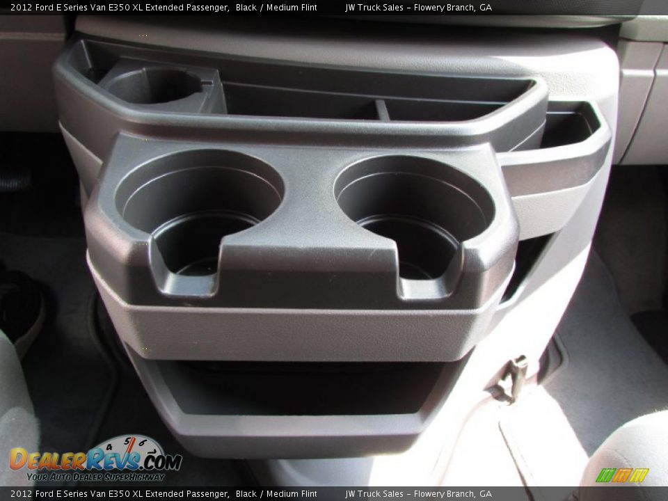 2012 Ford E Series Van E350 XL Extended Passenger Black / Medium Flint Photo #27