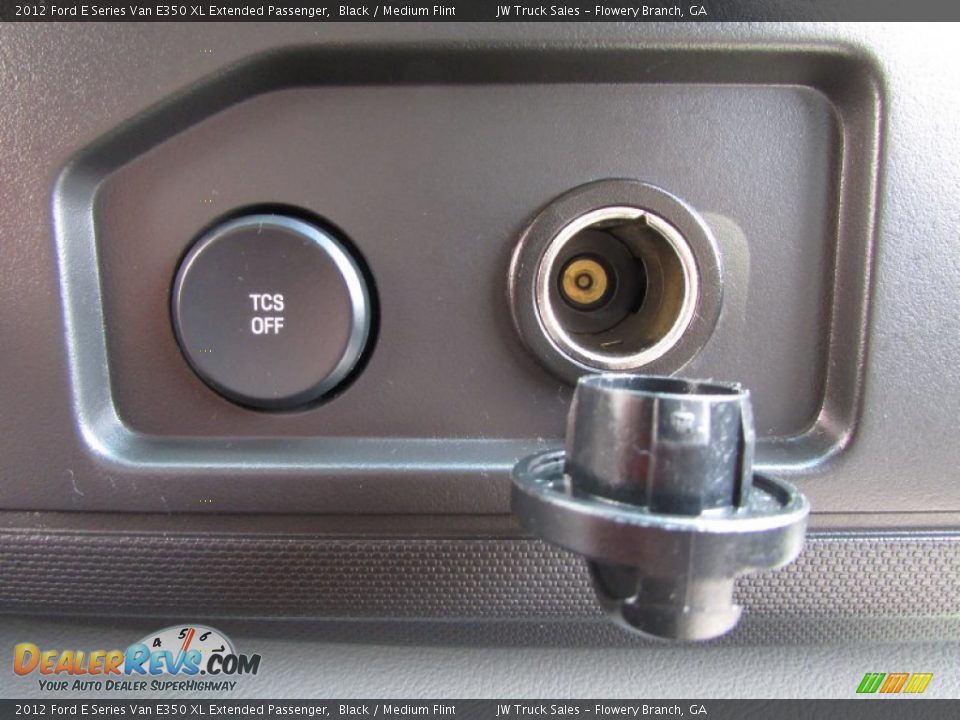 2012 Ford E Series Van E350 XL Extended Passenger Black / Medium Flint Photo #28