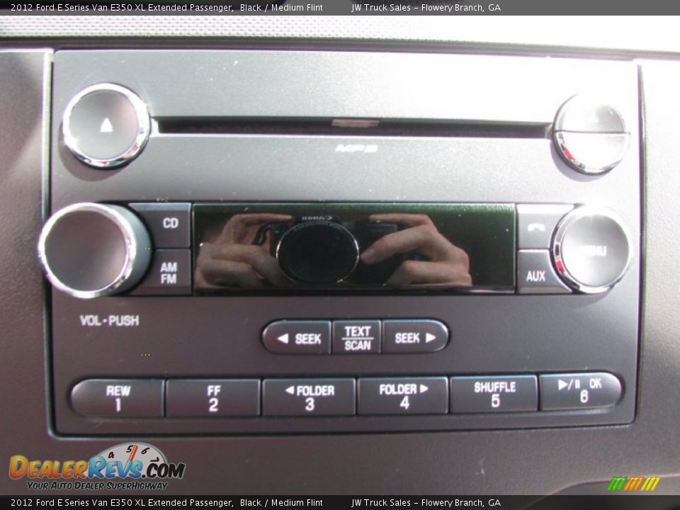 2012 Ford E Series Van E350 XL Extended Passenger Black / Medium Flint Photo #31
