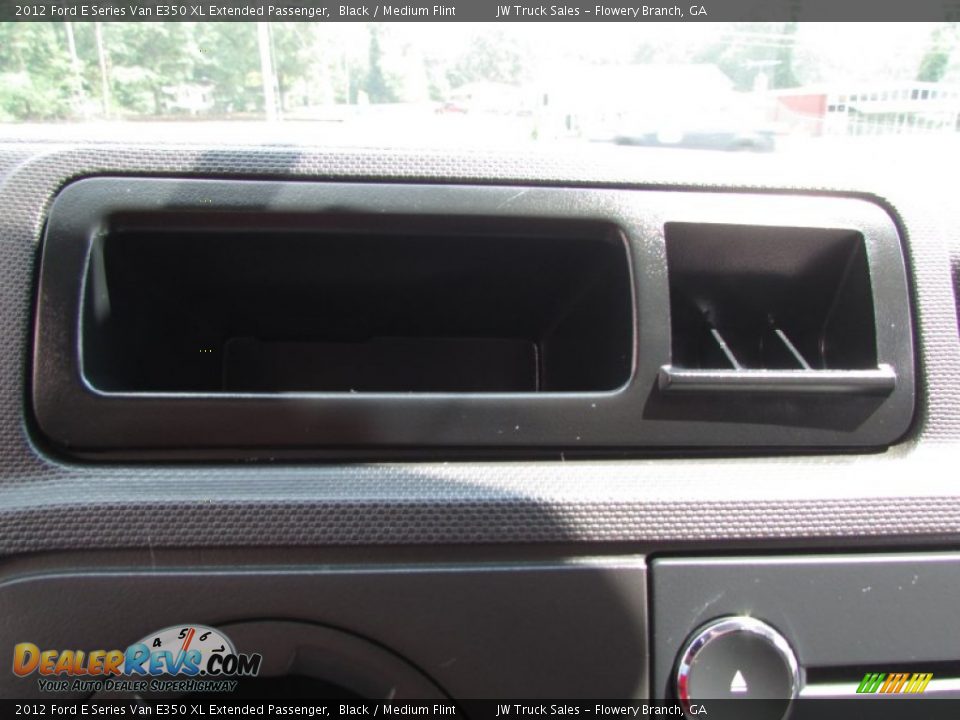 2012 Ford E Series Van E350 XL Extended Passenger Black / Medium Flint Photo #32