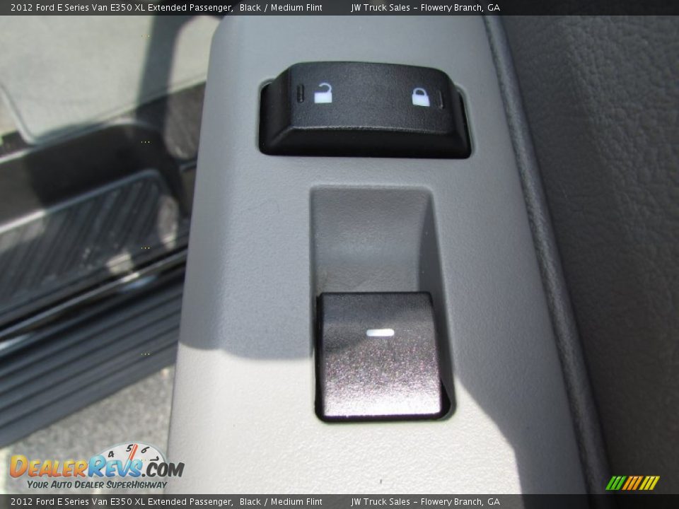2012 Ford E Series Van E350 XL Extended Passenger Black / Medium Flint Photo #35