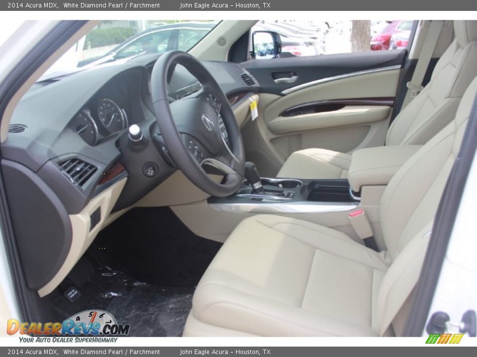 2014 Acura MDX White Diamond Pearl / Parchment Photo 11