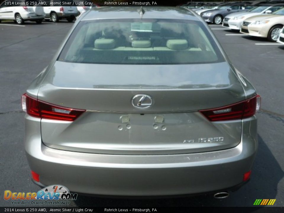 2014 Lexus IS 250 AWD Atomic Silver / Light Gray Photo #3