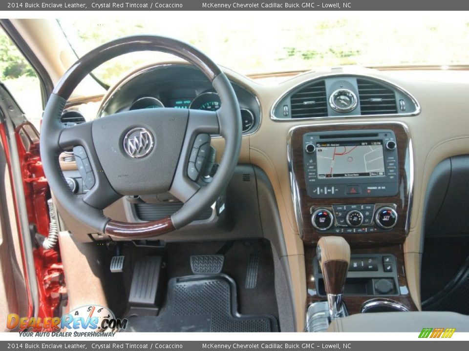 2014 Buick Enclave Leather Crystal Red Tintcoat / Cocaccino Photo #17