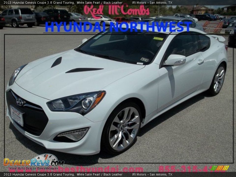 2013 Hyundai Genesis Coupe 3.8 Grand Touring White Satin Pearl / Black Leather Photo #1
