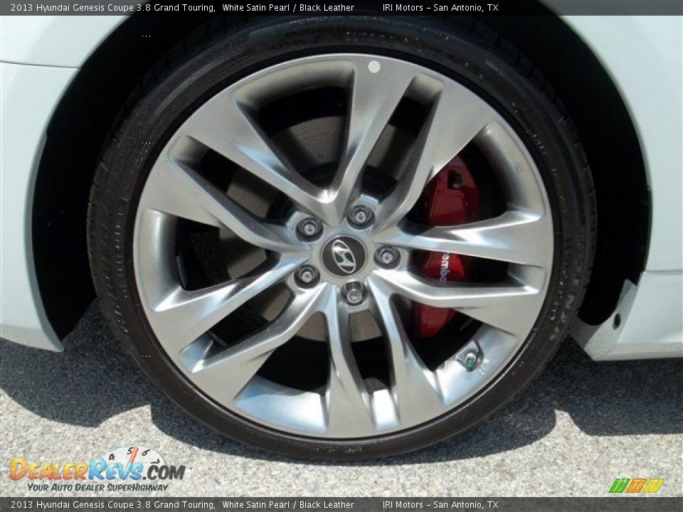2013 Hyundai Genesis Coupe 3.8 Grand Touring White Satin Pearl / Black Leather Photo #2