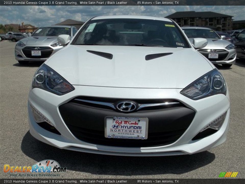 2013 Hyundai Genesis Coupe 3.8 Grand Touring White Satin Pearl / Black Leather Photo #3