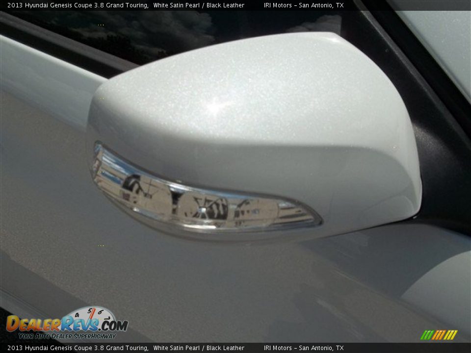 2013 Hyundai Genesis Coupe 3.8 Grand Touring White Satin Pearl / Black Leather Photo #6