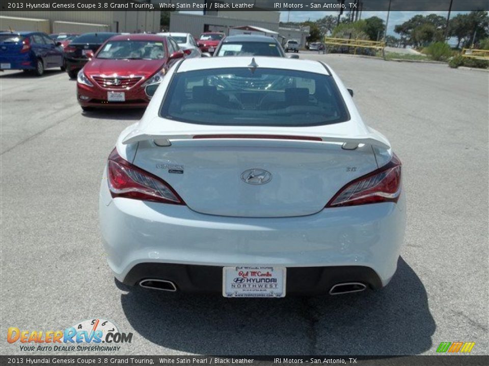 2013 Hyundai Genesis Coupe 3.8 Grand Touring White Satin Pearl / Black Leather Photo #7