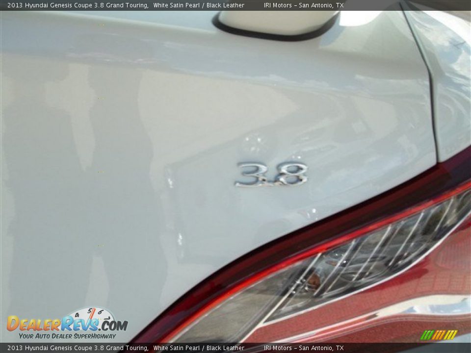 2013 Hyundai Genesis Coupe 3.8 Grand Touring White Satin Pearl / Black Leather Photo #8