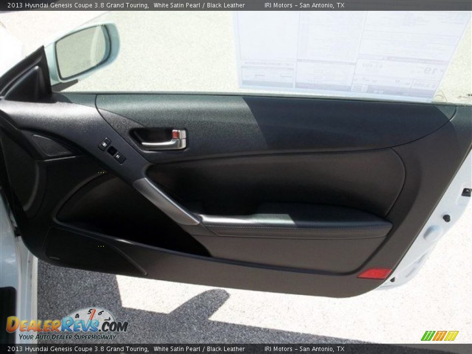 2013 Hyundai Genesis Coupe 3.8 Grand Touring White Satin Pearl / Black Leather Photo #9