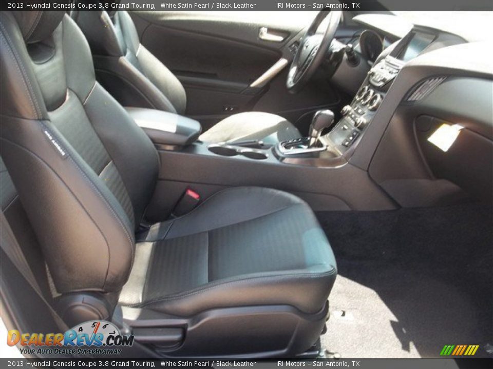 2013 Hyundai Genesis Coupe 3.8 Grand Touring White Satin Pearl / Black Leather Photo #10
