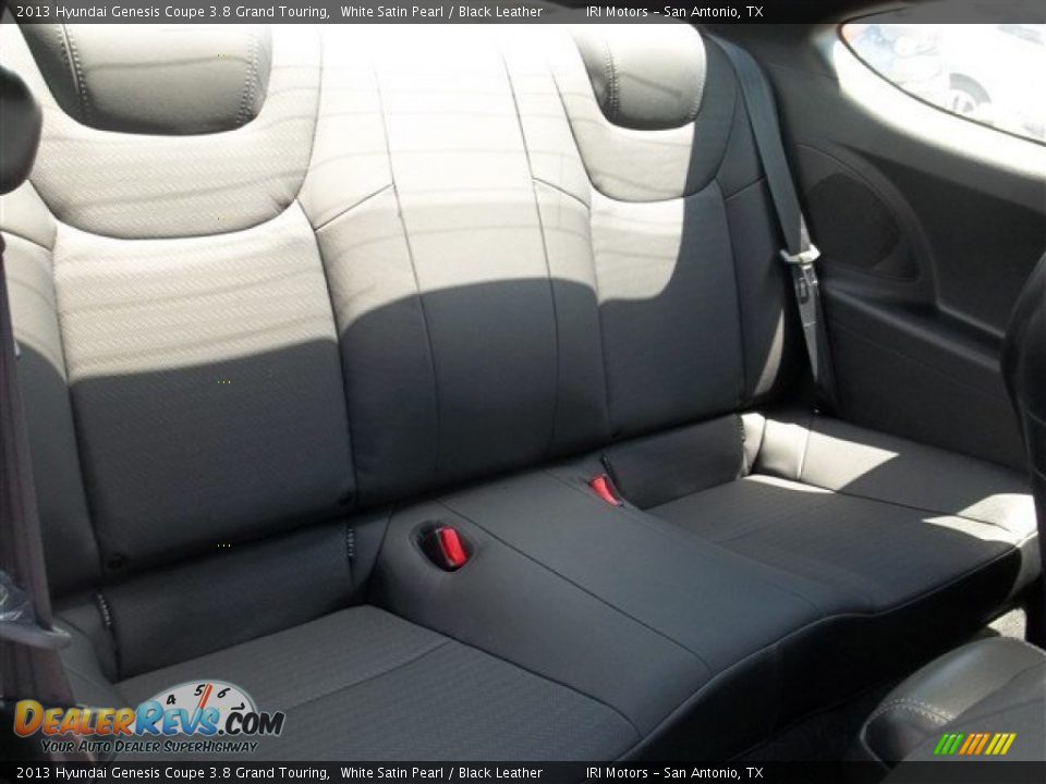 2013 Hyundai Genesis Coupe 3.8 Grand Touring White Satin Pearl / Black Leather Photo #12
