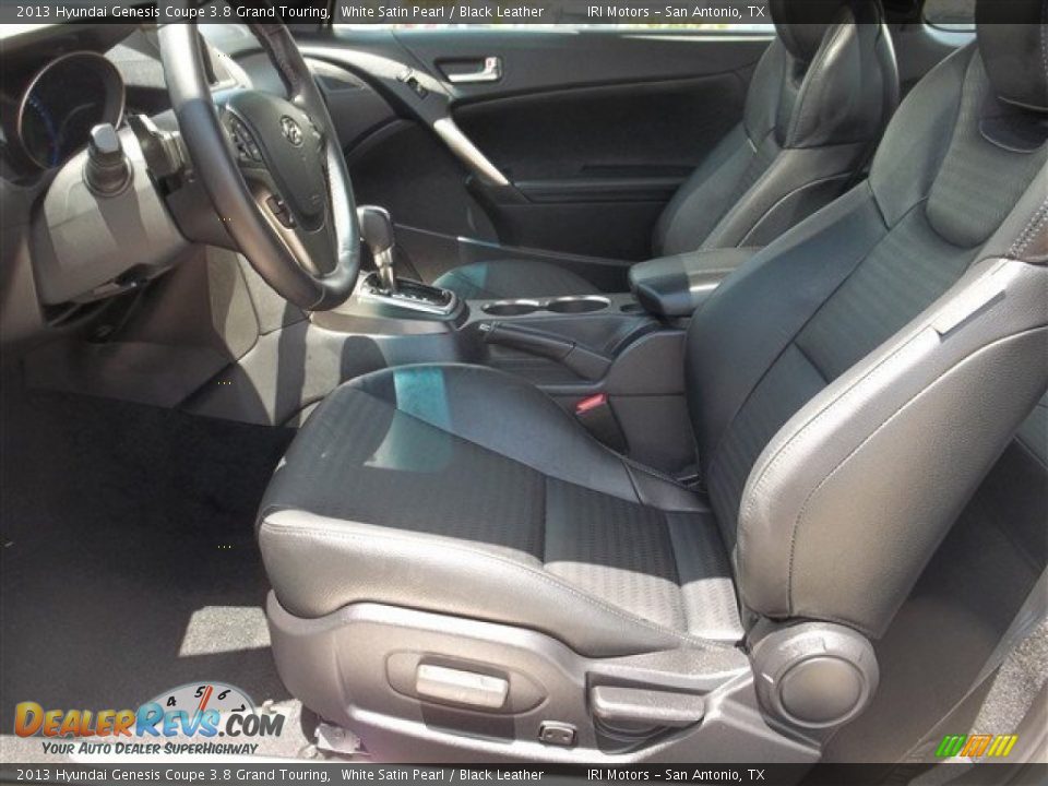 2013 Hyundai Genesis Coupe 3.8 Grand Touring White Satin Pearl / Black Leather Photo #14