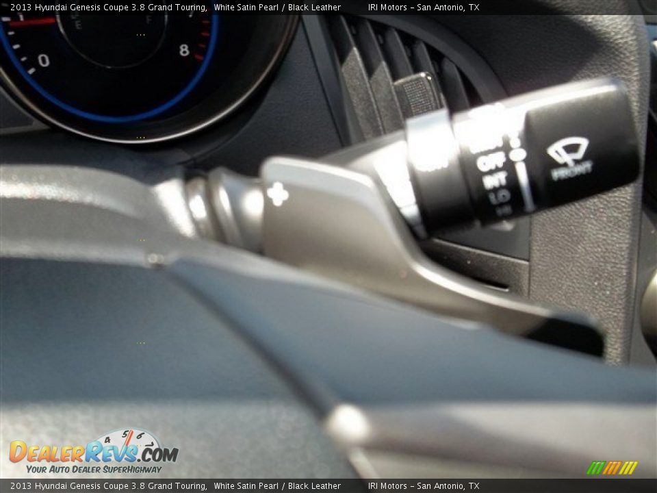 2013 Hyundai Genesis Coupe 3.8 Grand Touring White Satin Pearl / Black Leather Photo #18