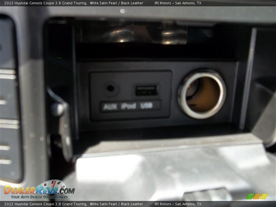 2013 Hyundai Genesis Coupe 3.8 Grand Touring White Satin Pearl / Black Leather Photo #22