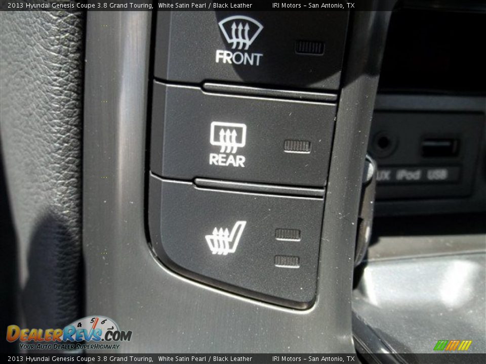 2013 Hyundai Genesis Coupe 3.8 Grand Touring White Satin Pearl / Black Leather Photo #24