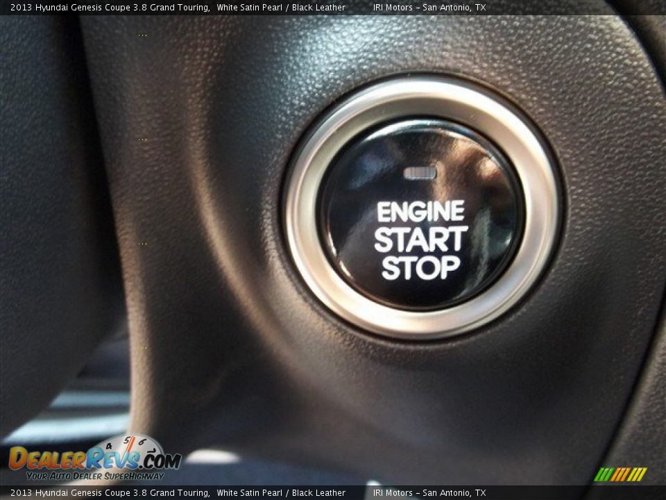 2013 Hyundai Genesis Coupe 3.8 Grand Touring White Satin Pearl / Black Leather Photo #25
