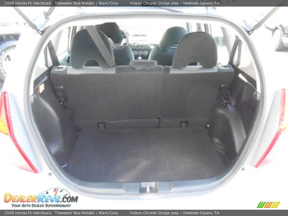 2008 Honda Fit Hatchback Tidewater Blue Metallic / Black/Grey Photo #16