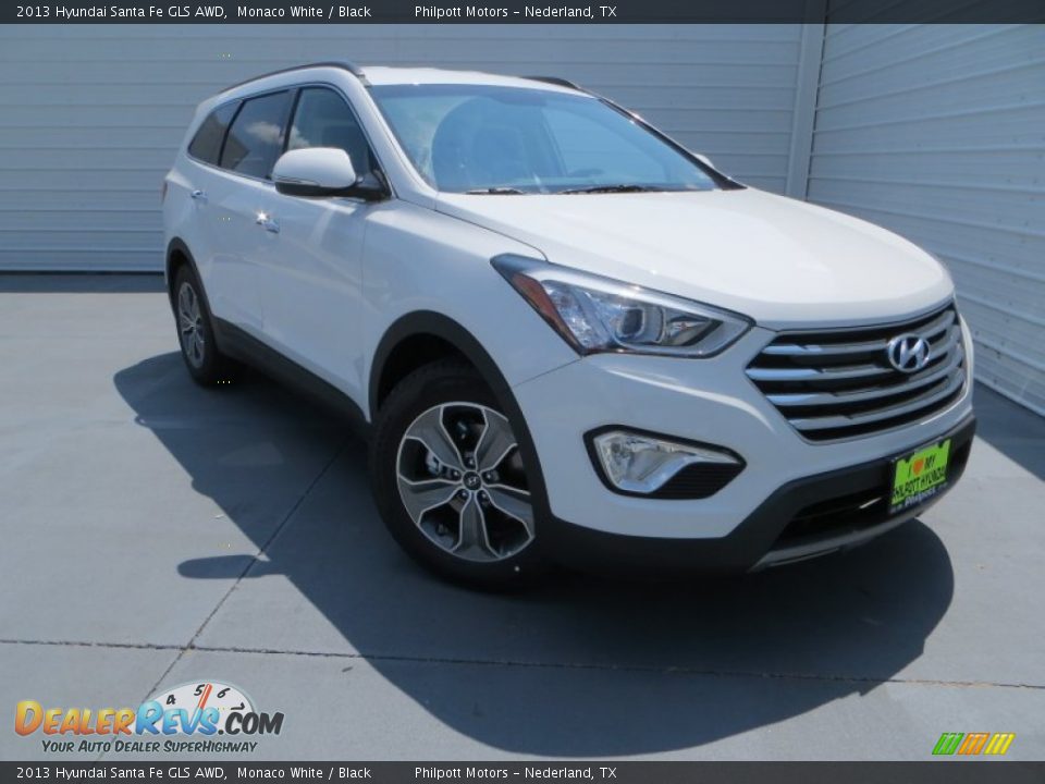 2013 Hyundai Santa Fe GLS AWD Monaco White / Black Photo #1