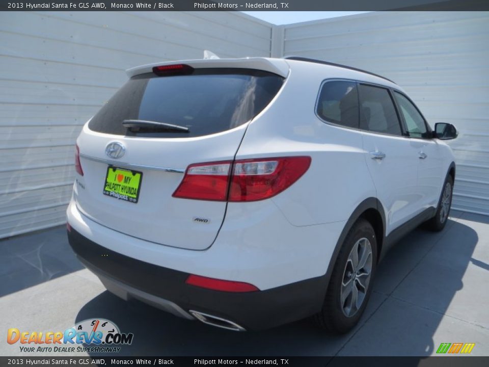 2013 Hyundai Santa Fe GLS AWD Monaco White / Black Photo #4