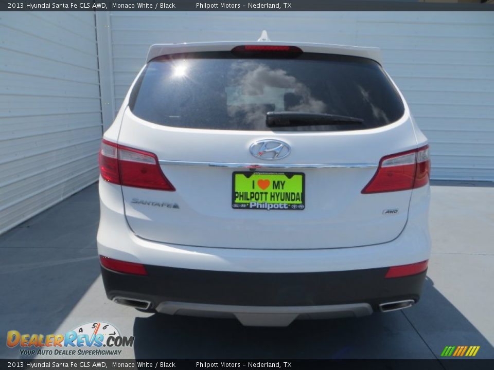 2013 Hyundai Santa Fe GLS AWD Monaco White / Black Photo #5
