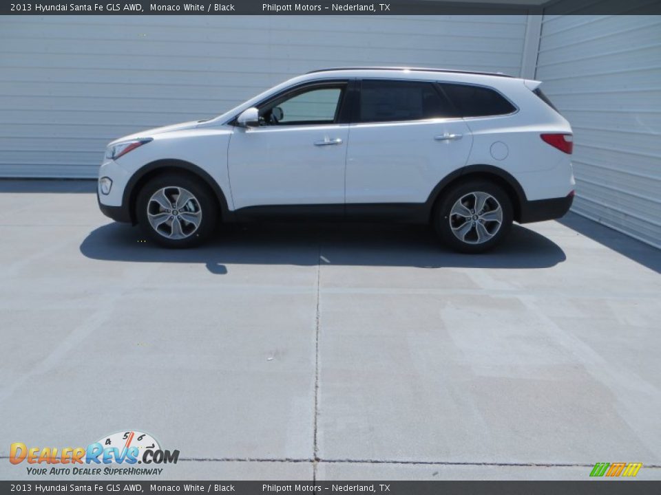 2013 Hyundai Santa Fe GLS AWD Monaco White / Black Photo #8