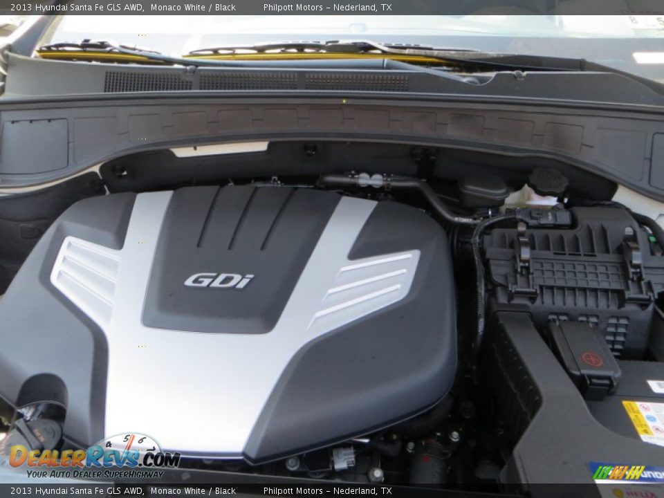 2013 Hyundai Santa Fe GLS AWD Monaco White / Black Photo #16