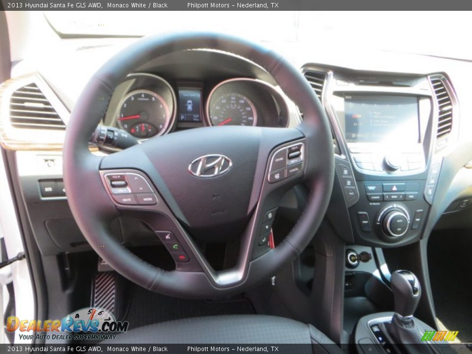 2013 Hyundai Santa Fe GLS AWD Monaco White / Black Photo #23