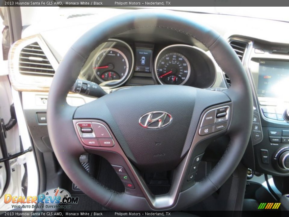 2013 Hyundai Santa Fe GLS AWD Monaco White / Black Photo #26