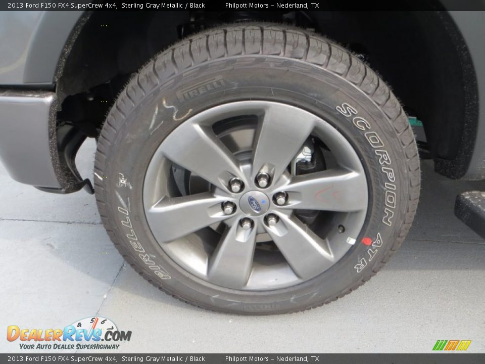 2013 Ford F150 FX4 SuperCrew 4x4 Sterling Gray Metallic / Black Photo #10