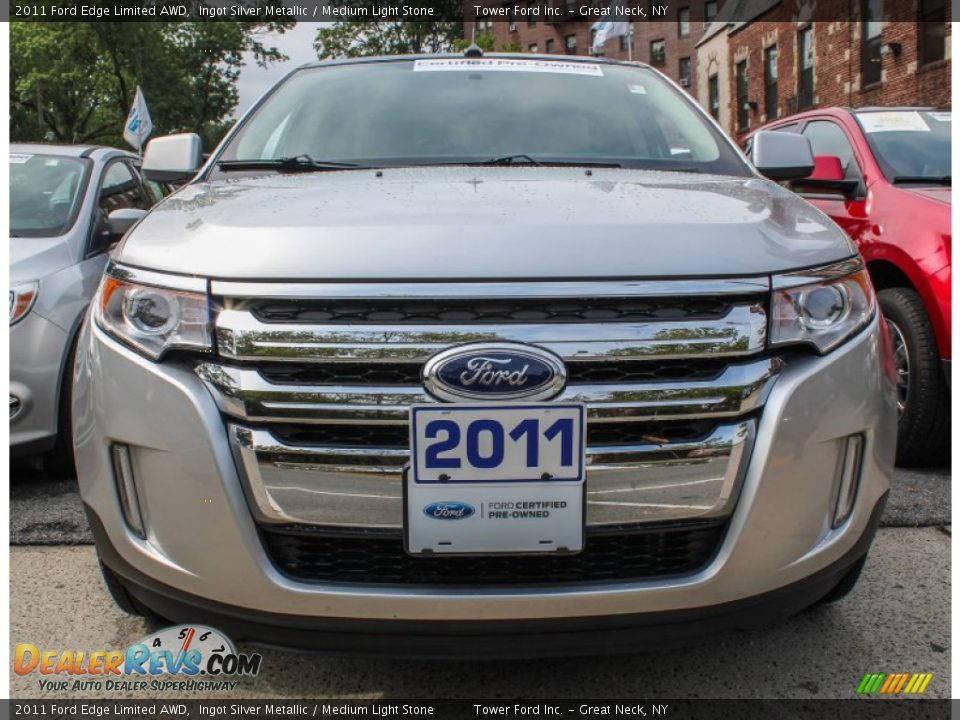 2011 Ford Edge Limited AWD Ingot Silver Metallic / Medium Light Stone Photo #2