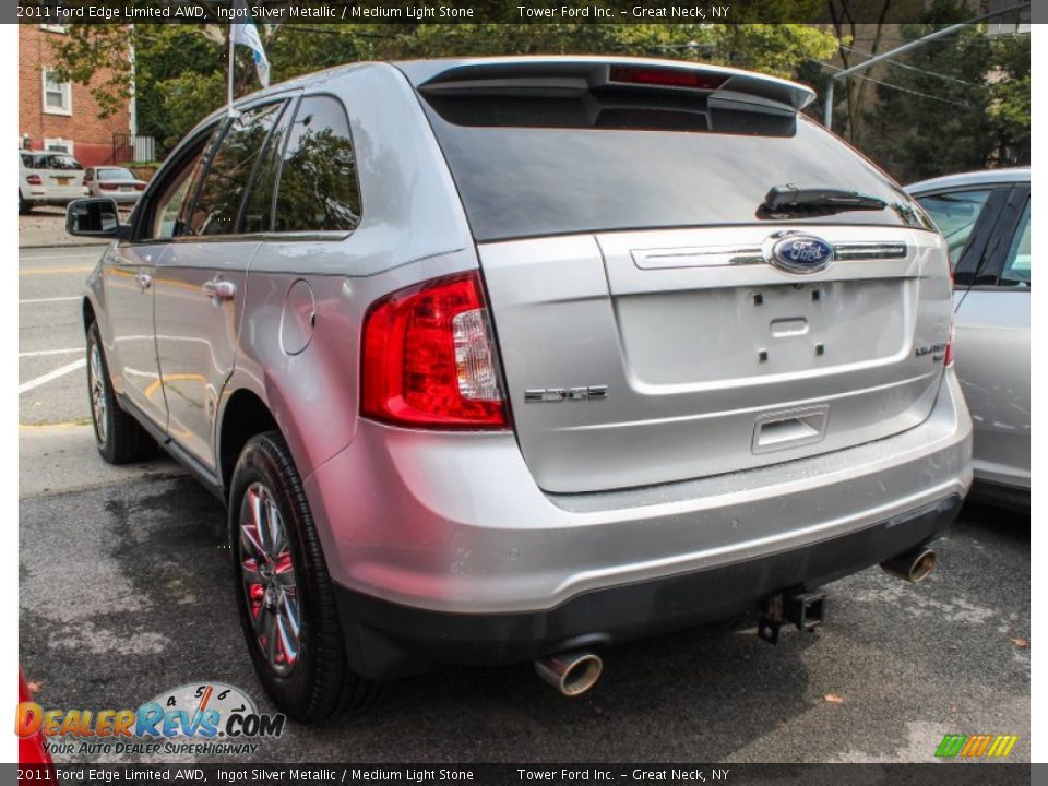 2011 Ford Edge Limited AWD Ingot Silver Metallic / Medium Light Stone Photo #3