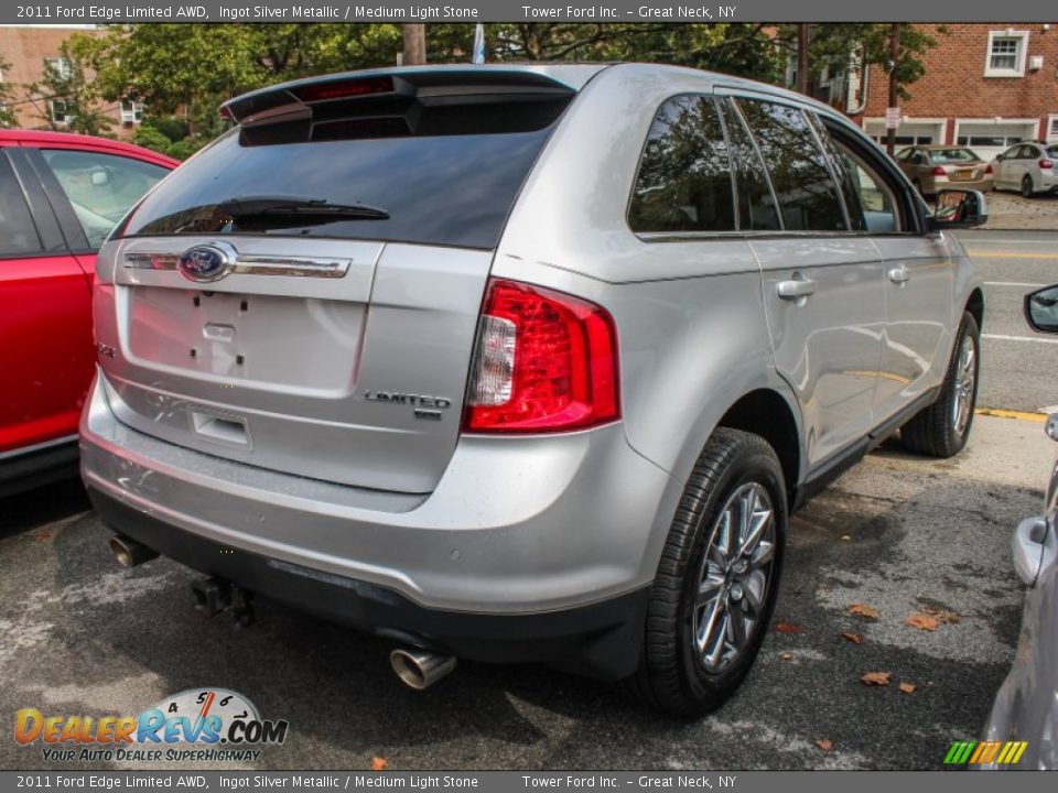 2011 Ford Edge Limited AWD Ingot Silver Metallic / Medium Light Stone Photo #5