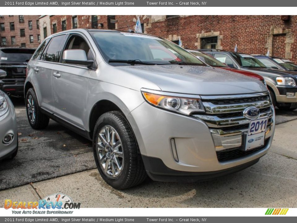 2011 Ford Edge Limited AWD Ingot Silver Metallic / Medium Light Stone Photo #6