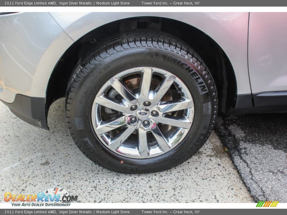 2011 Ford Edge Limited AWD Ingot Silver Metallic / Medium Light Stone Photo #7