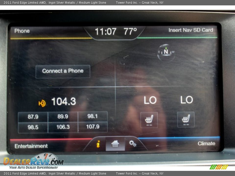 2011 Ford Edge Limited AWD Ingot Silver Metallic / Medium Light Stone Photo #17