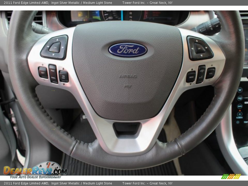 2011 Ford Edge Limited AWD Ingot Silver Metallic / Medium Light Stone Photo #19