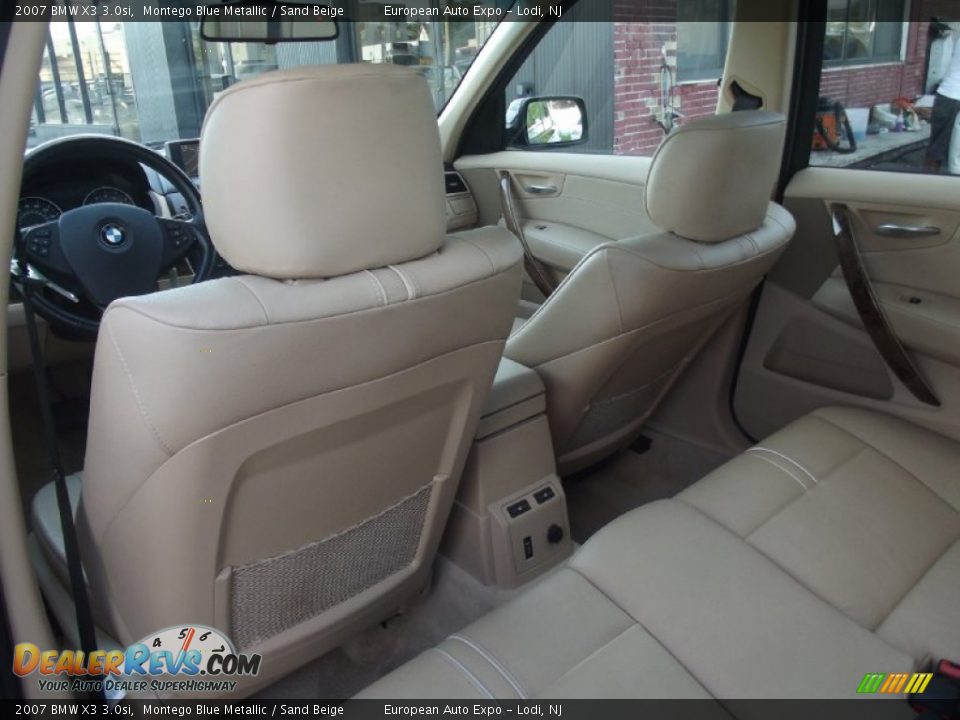 2007 BMW X3 3.0si Montego Blue Metallic / Sand Beige Photo #10