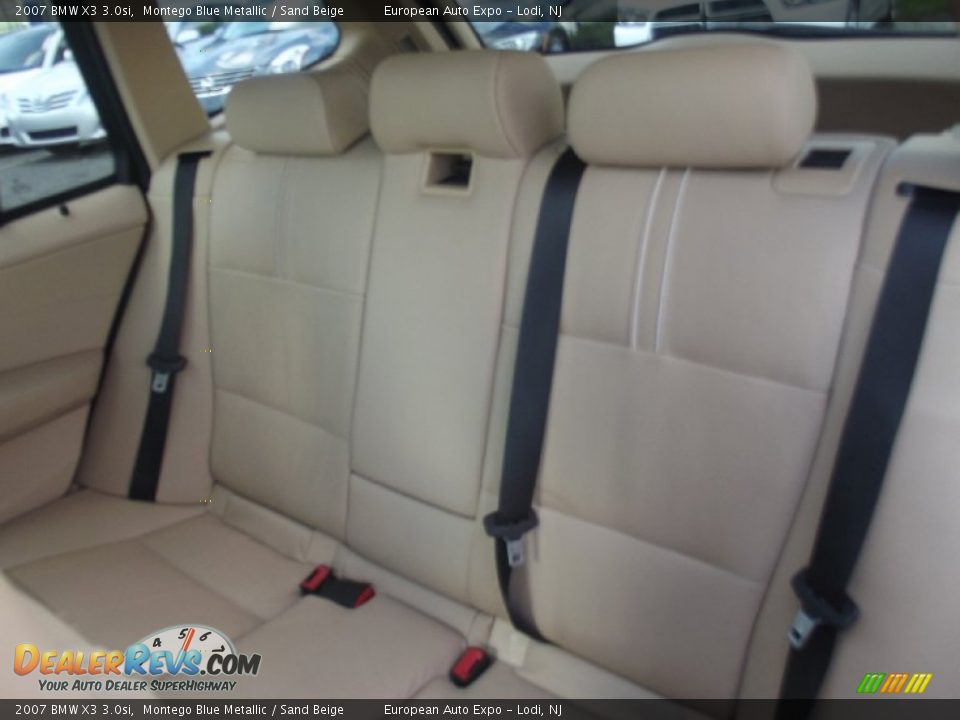 2007 BMW X3 3.0si Montego Blue Metallic / Sand Beige Photo #11